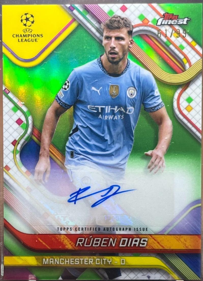 Ruben Dias [Neon Green Refractor] #BA-RD