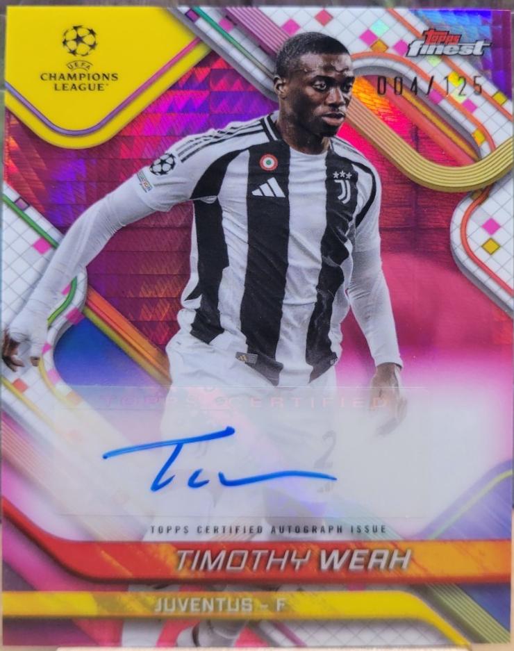Timothy Weah [Pink Prism Refractor] #BA-TW