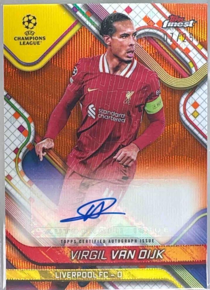Virgil van Dijk [Orange Wave Refractor] #BA-VV