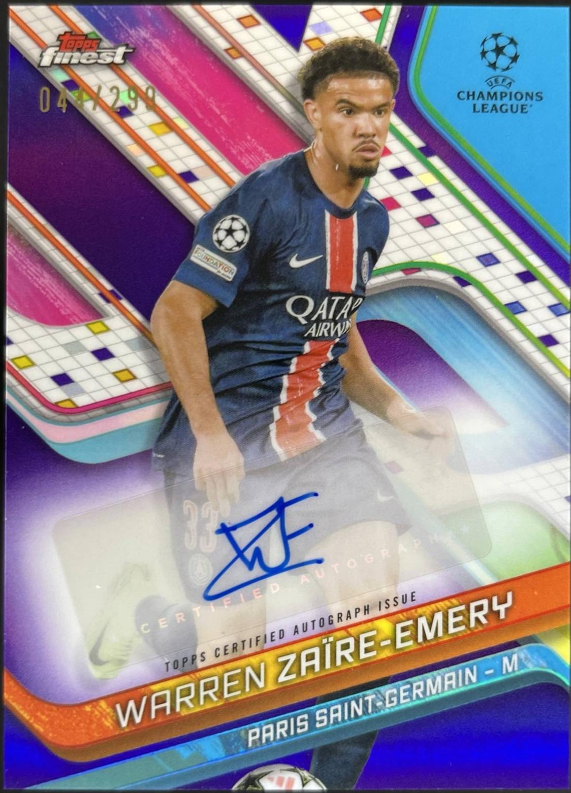 Warren Zaire-Emery [Purple Refractor] #BA-WZ