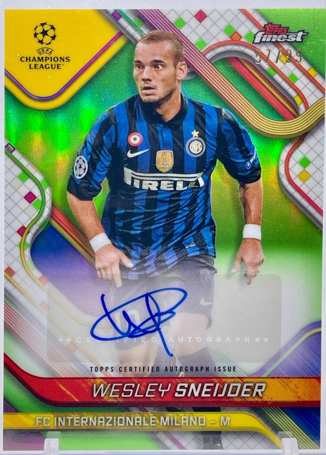 Wesley Sneijder [Neon Green Refractor] #BA-WS