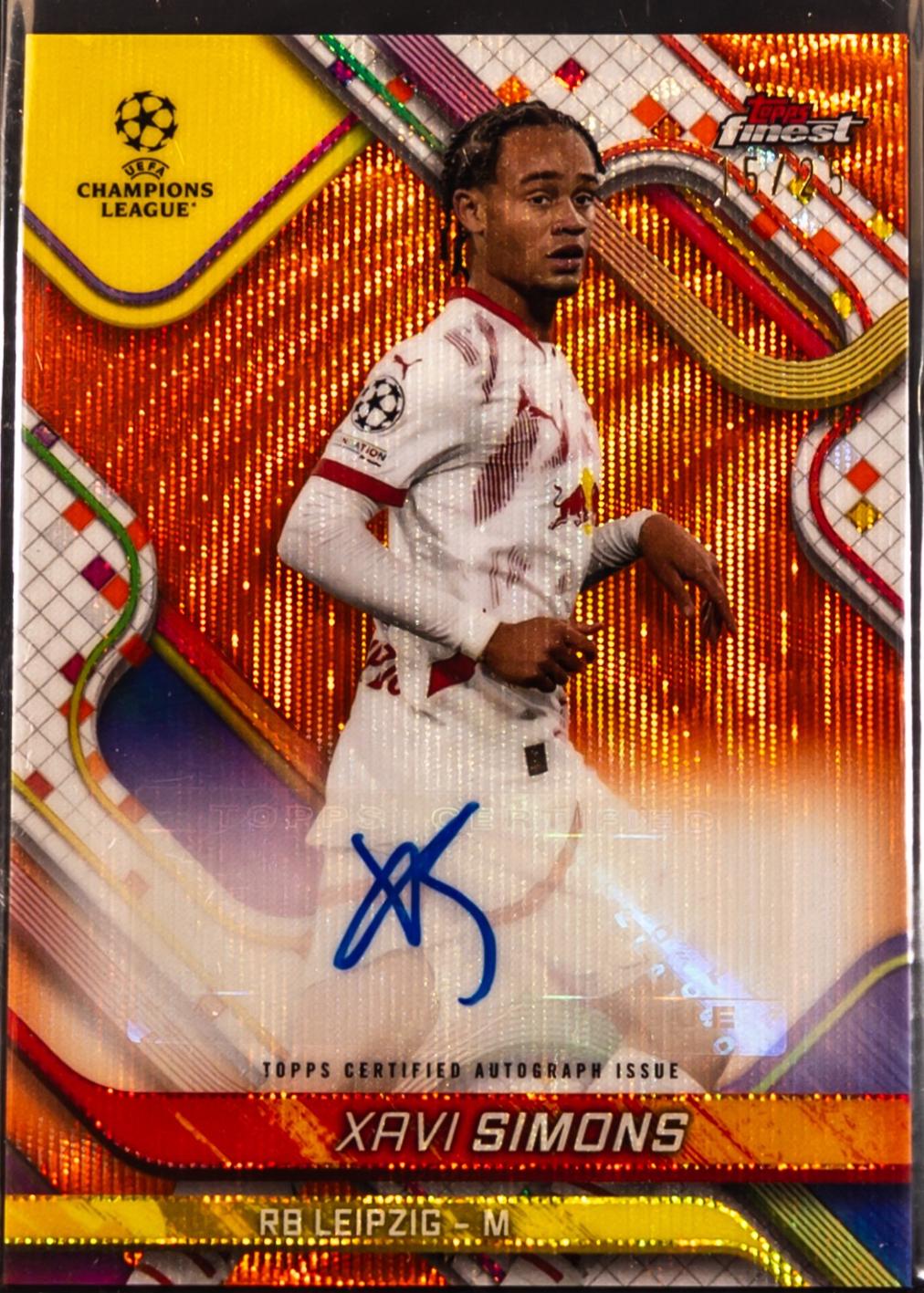 Xavi Simons [Orange Wave Refractor] #BA-XS