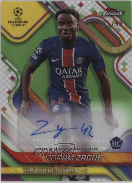 Yoram Zague [Neon Green Refractor] #BA-YZ