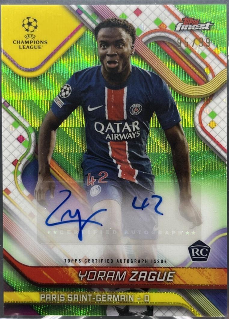 Yoram Zague [Neon Green Wave Refractor] #BA-YZ