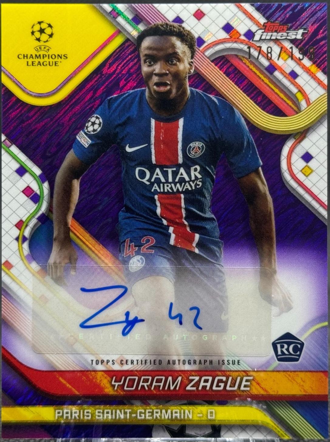 Yoram Zague [Purple Shimmer Refractor] #BA-YZ