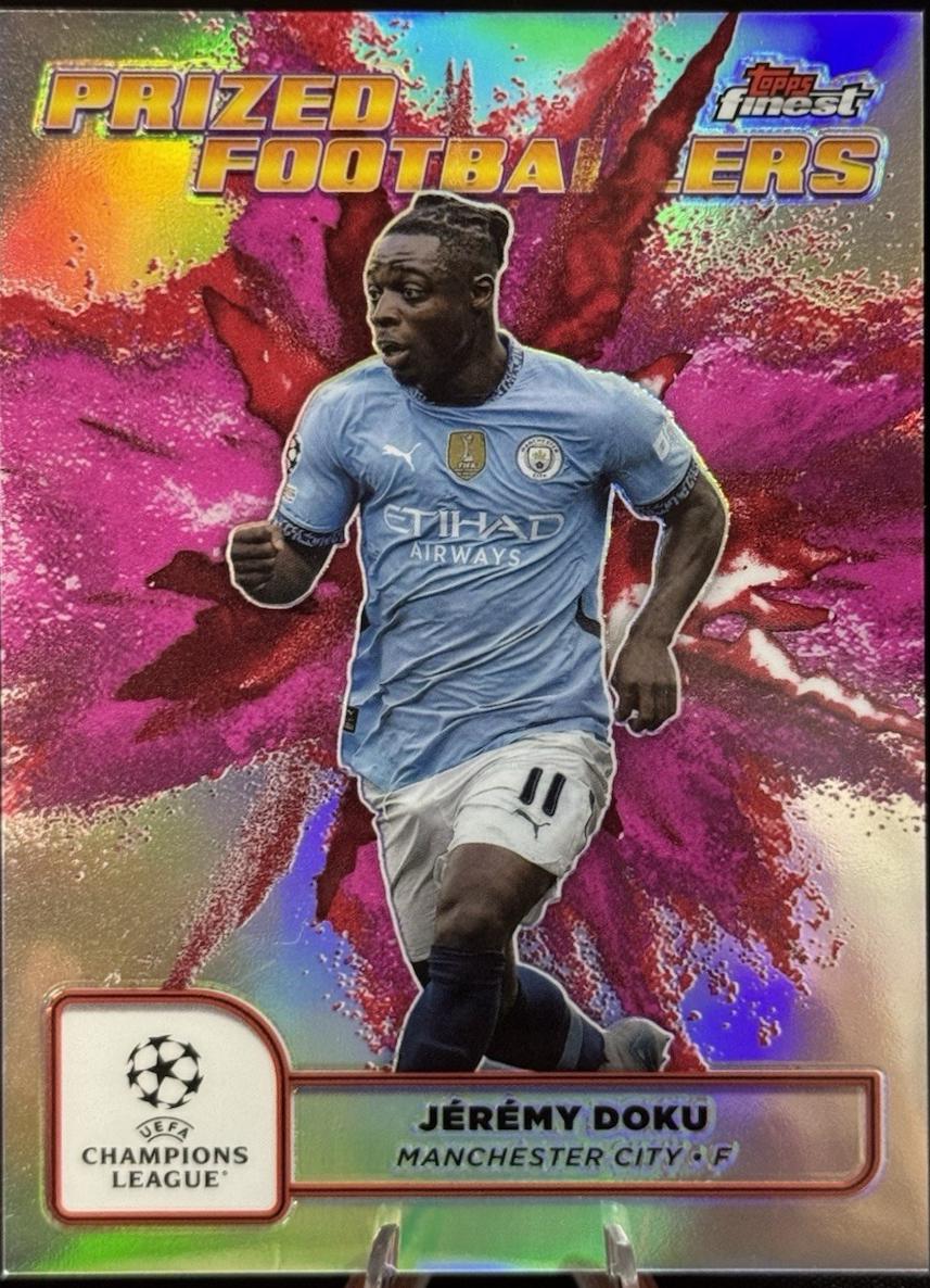Jeremy Doku [Pink Red Refractor Fusion Variation] #PFF-2