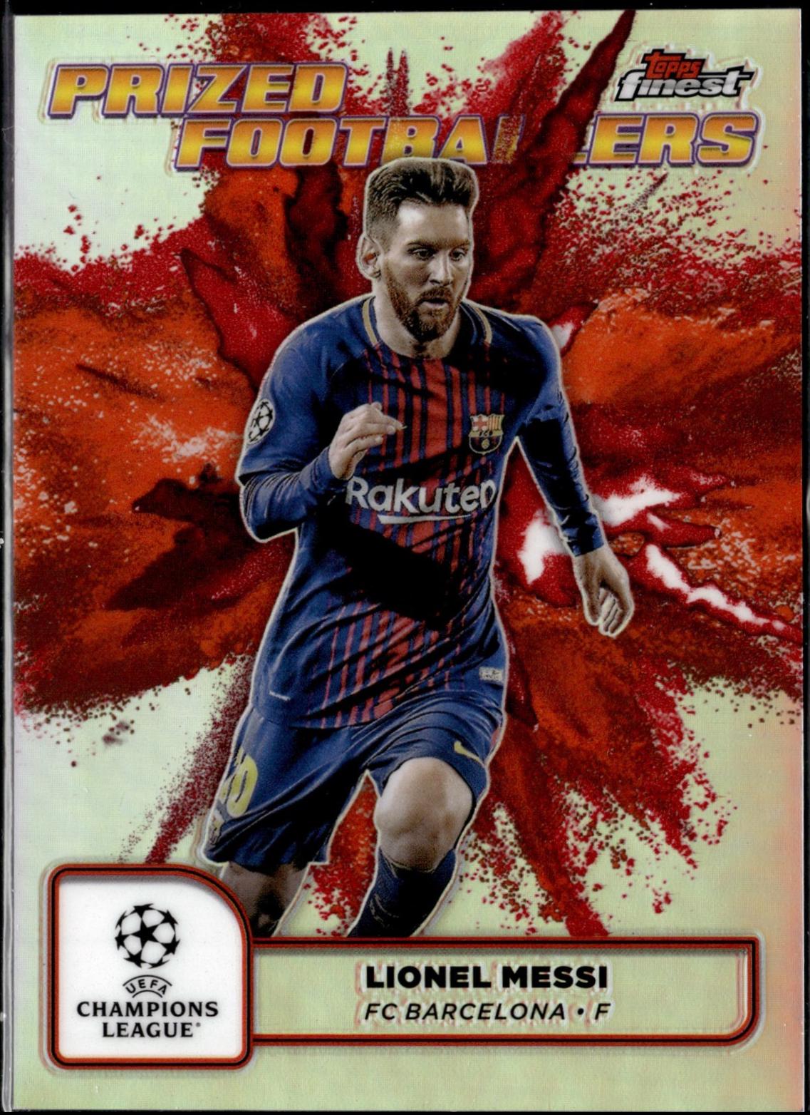Lionel Messi [Orange Red Refractor Fusion Variation] #PFF-1