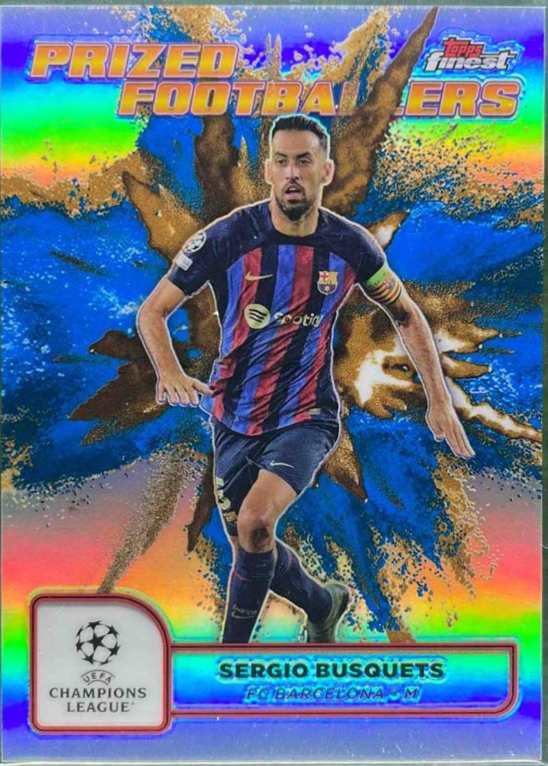 Sergio Busquets [Blue Gold Refractor Fusion Variation] #PFF-15