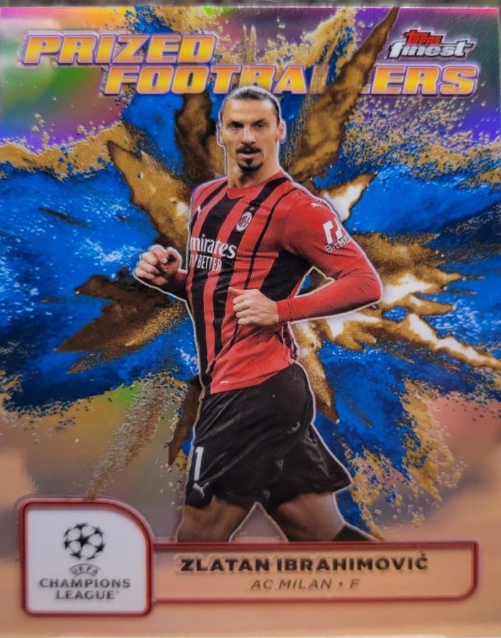 Zlatan Ibrahimovic [Blue Gold Refractor Fusion Variation] #PFF-25