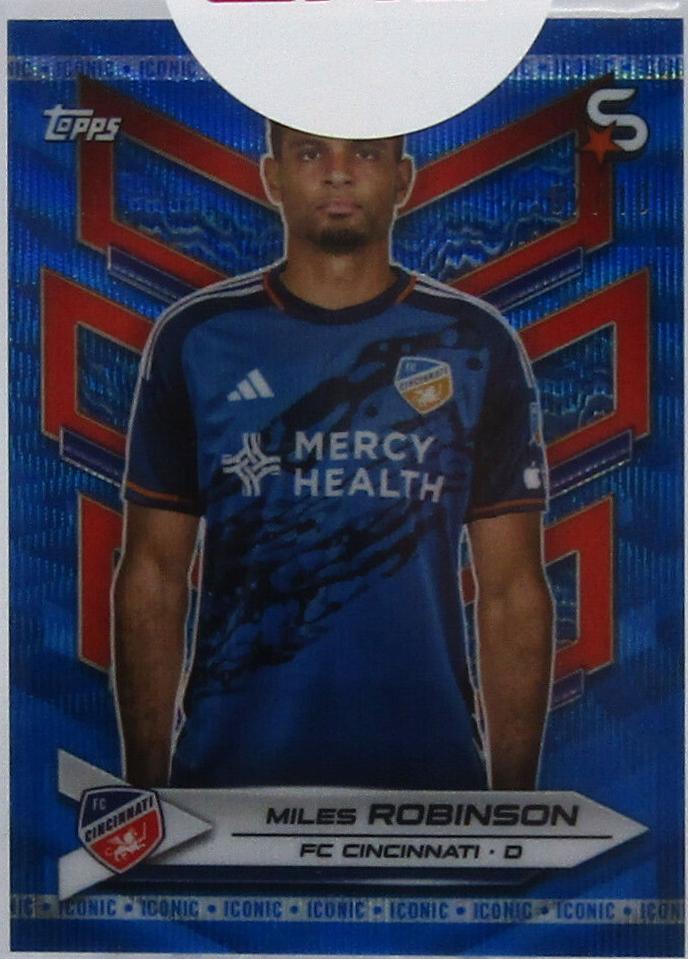 Miles Robinson [Iconic Blue Wave Refractor Chrome] #12