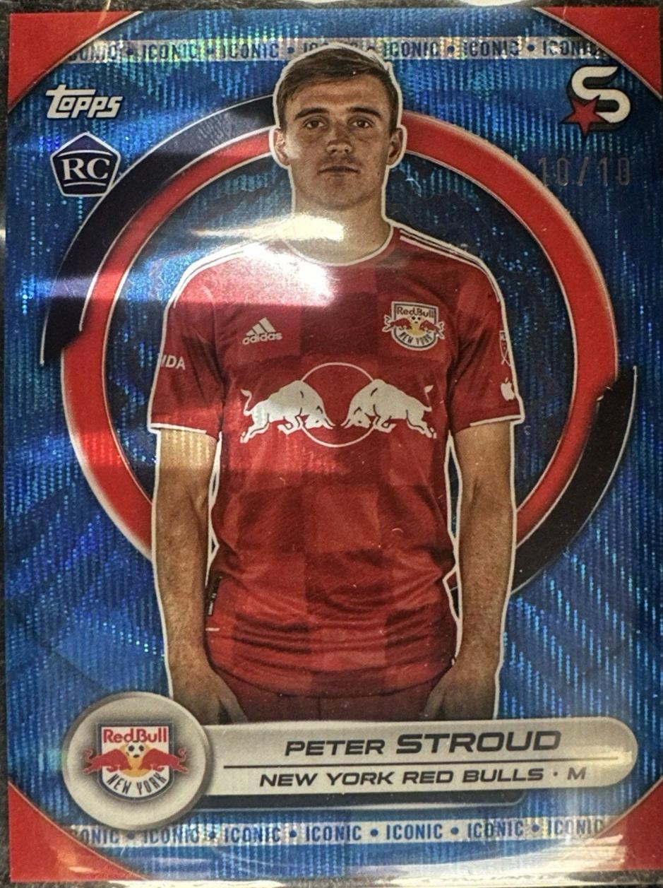 Peter Stroud [Iconic Blue Wave Refractor Chrome] #60