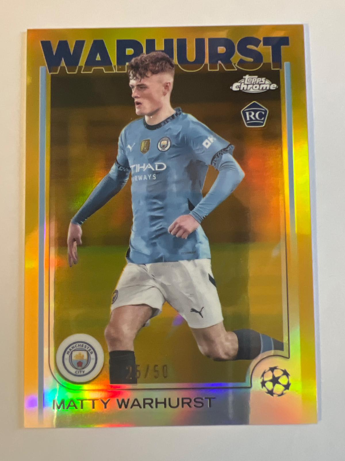 Matty Warhurst [Gold Foilboard] #92