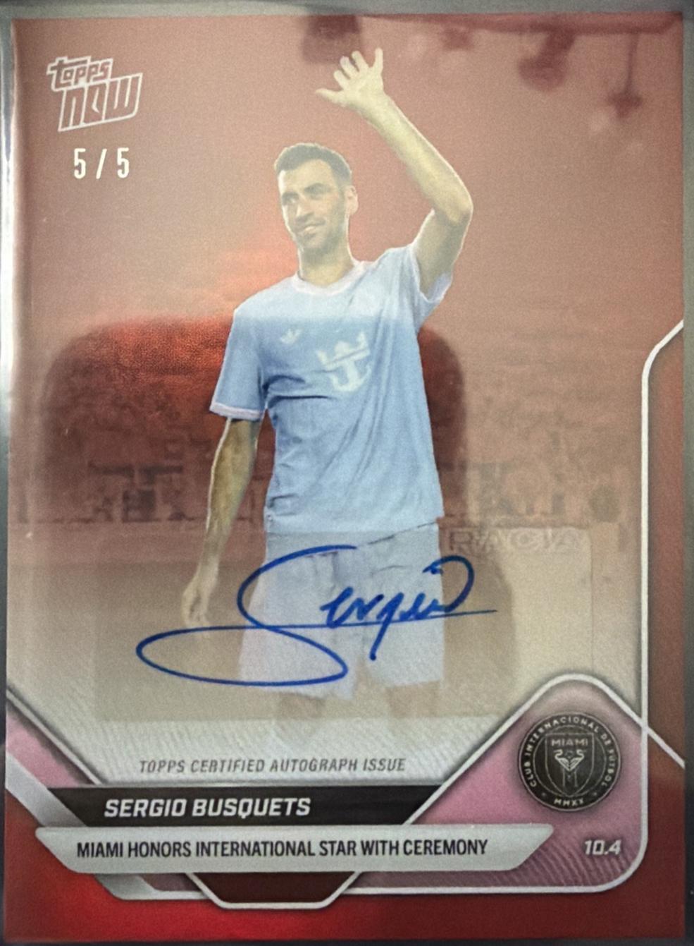 Sergio Busquets [Red Autograph] #106