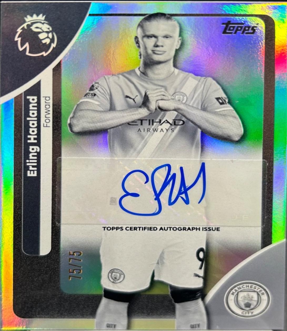 Erling Haaland [Black White Sparkle] #AC-EHA