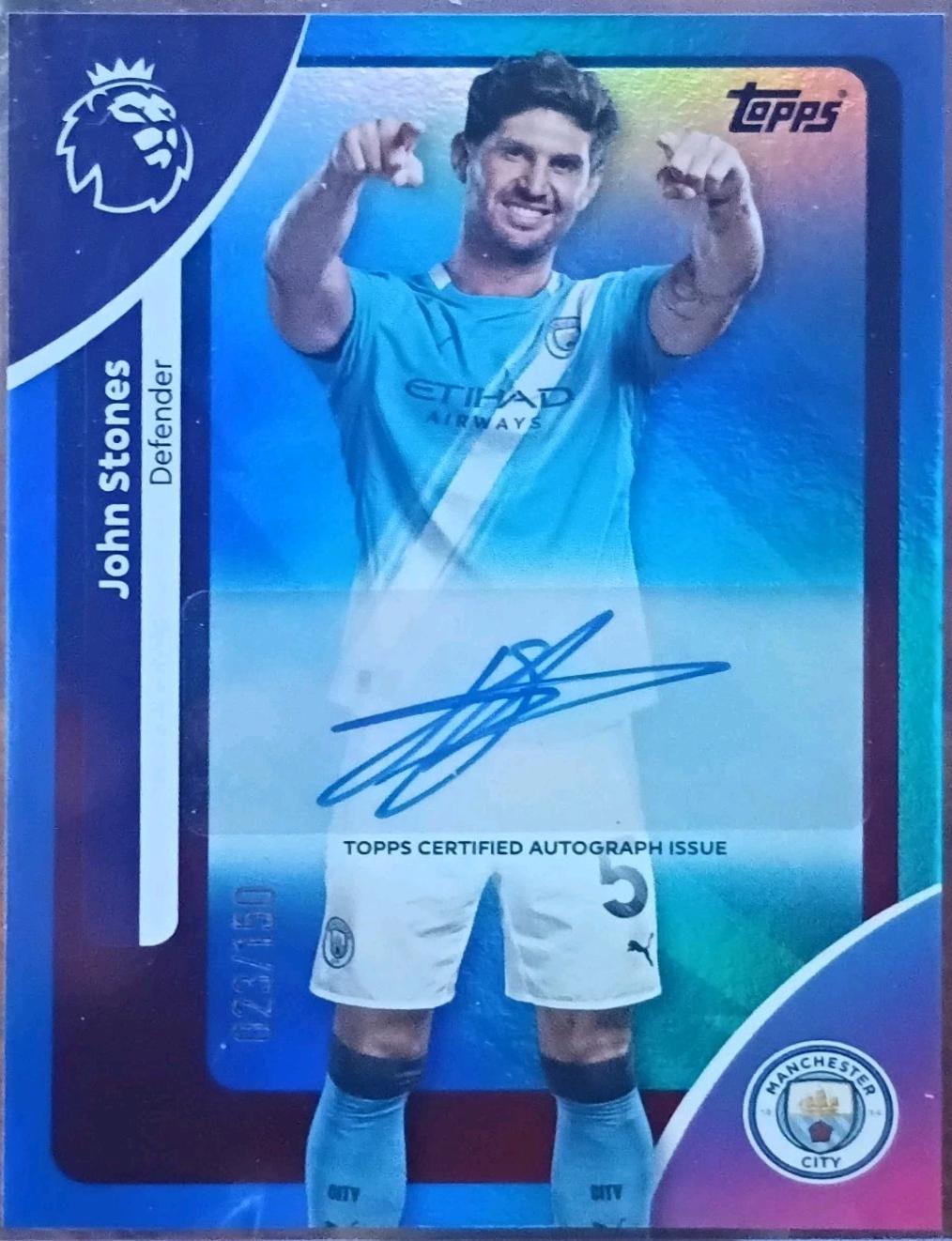 John Stones [Blue Sparkle] #AC-JSO