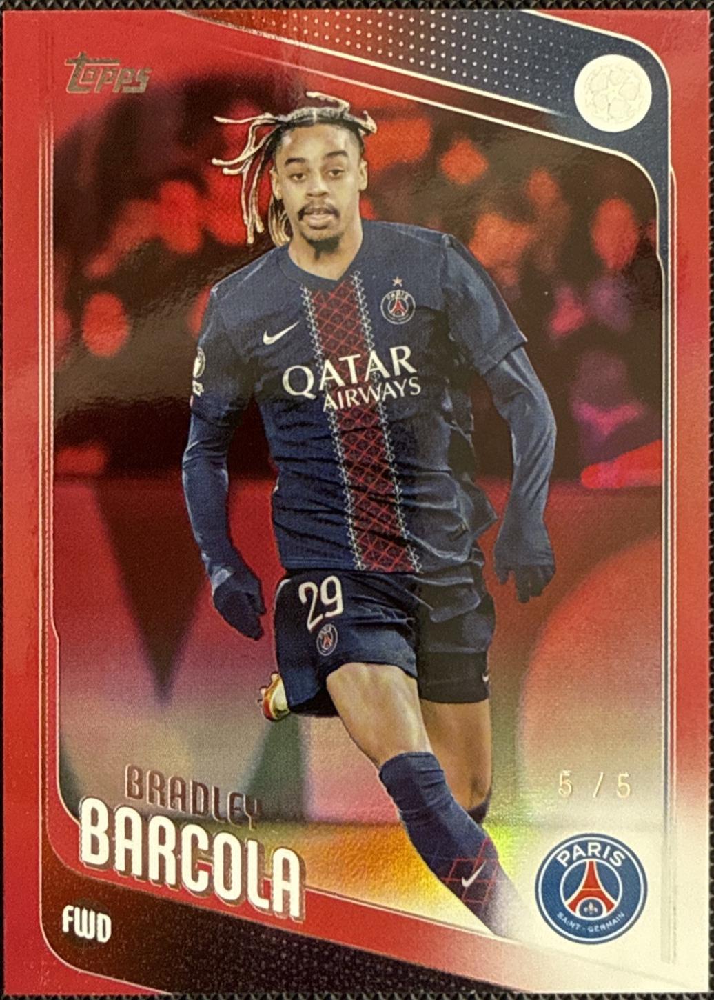 Bradley Barcola [Red Foil] #63