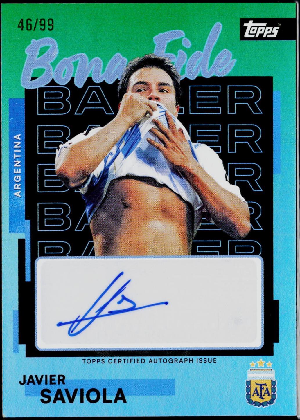 Javier Saviola [Green Rainbow Foil] #BB-JS