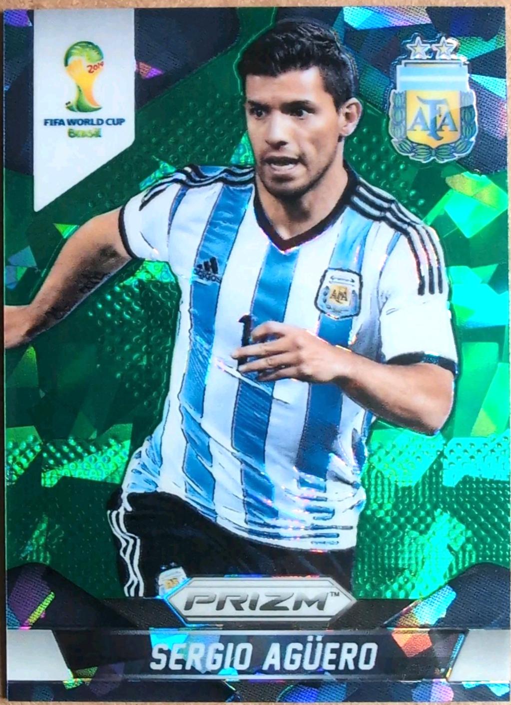 Sergio Aguero [Green Crystal Prizm] #13
