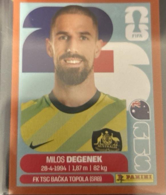 Milos Degenek [Red] #AUS10