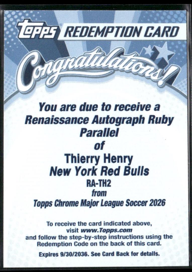 Thierry Henry [Ruby] #RA-TH2