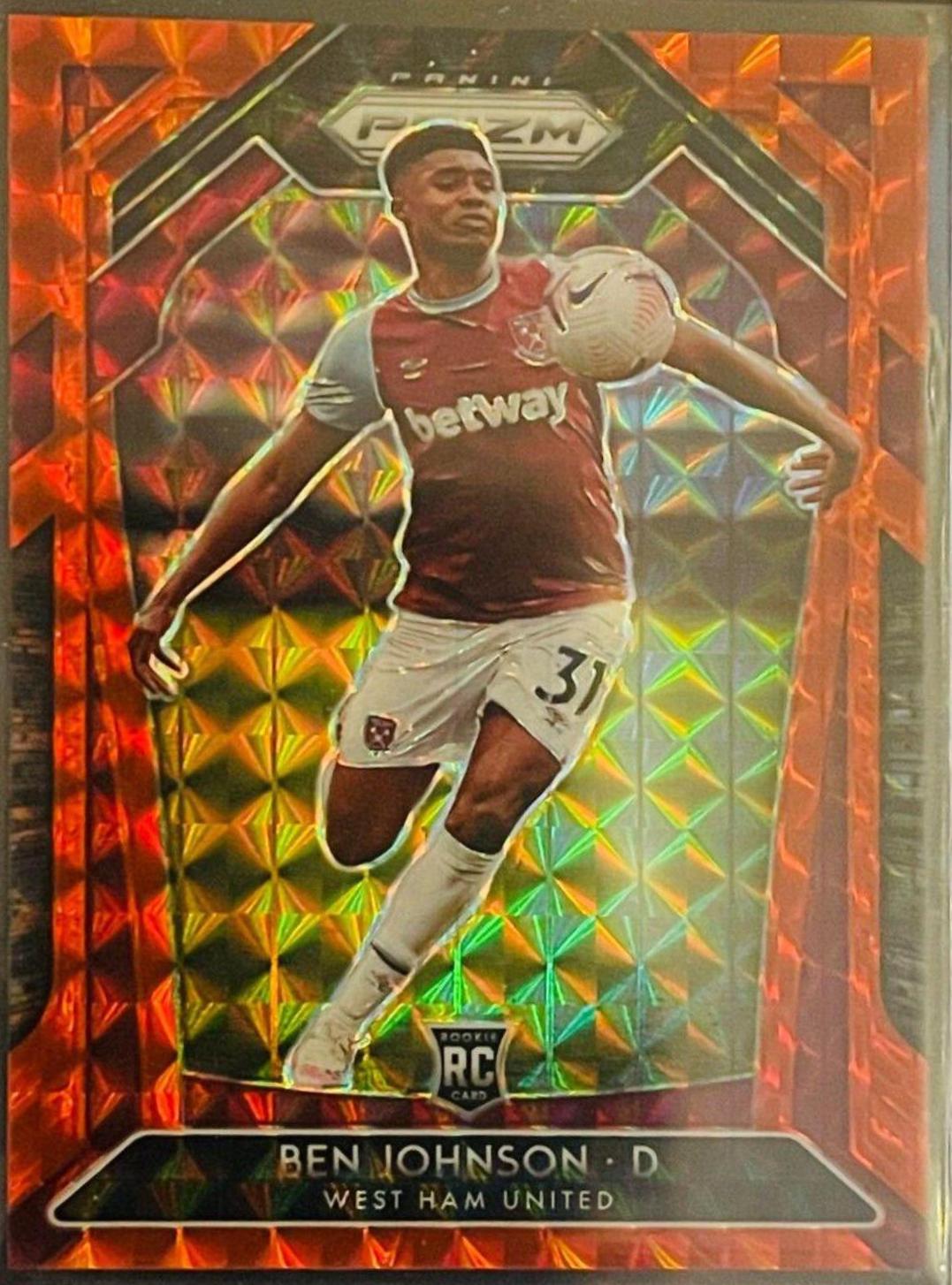 Ben Johnson [Red Mosaic Prizm] #189