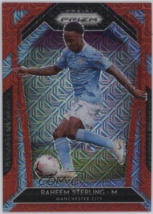Raheem Sterling [Red Mojo Prizm] #102