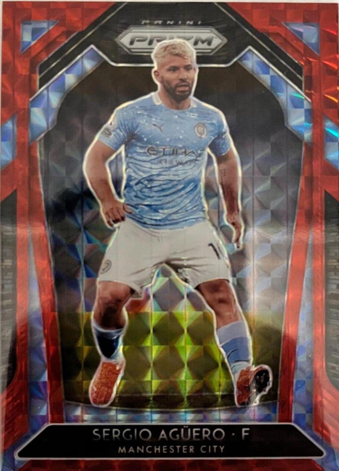 Sergio Aguero [Red Mosaic Prizm] #104