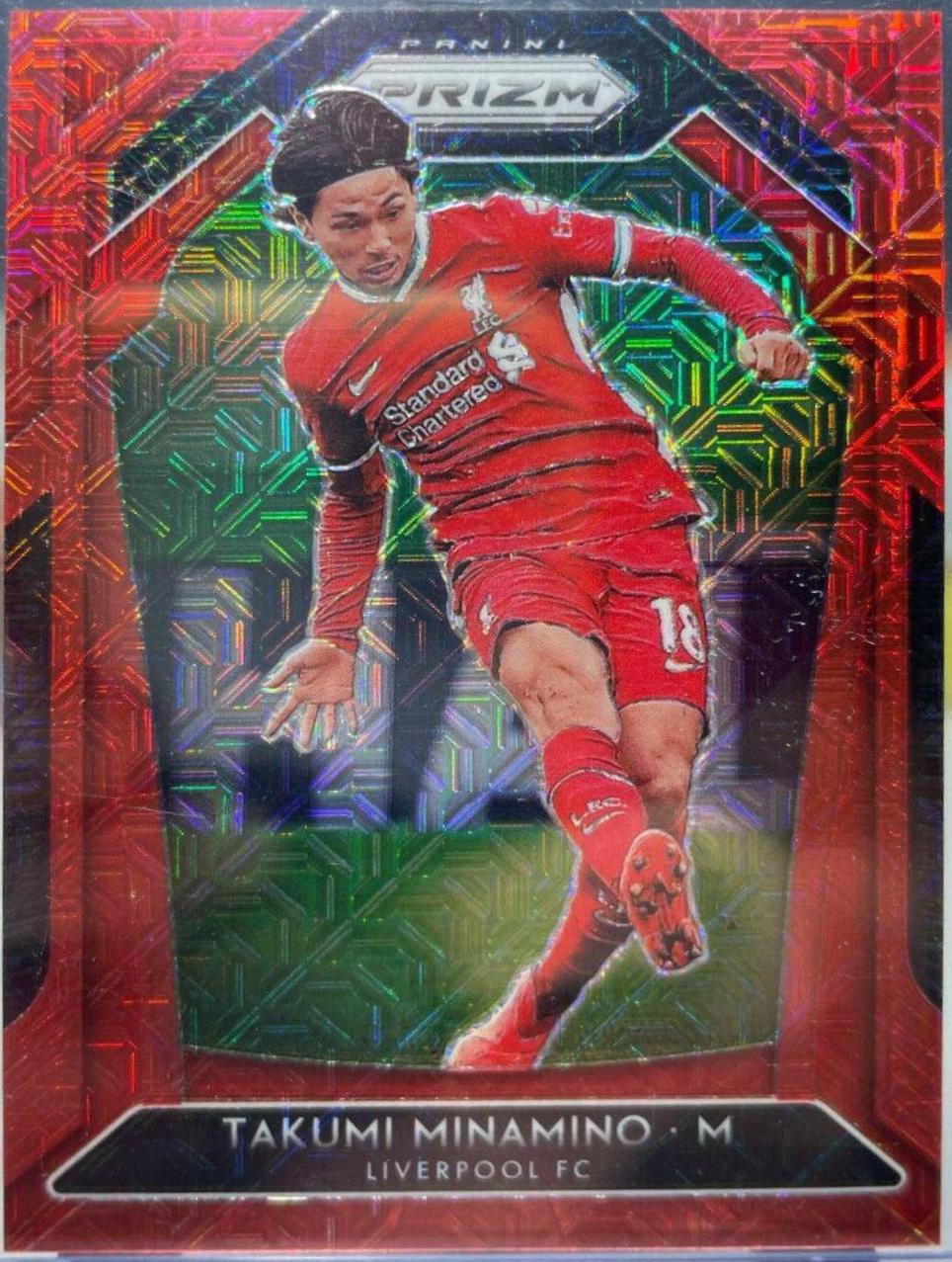 Takumi Minamino [Red Mojo Prizm] #251