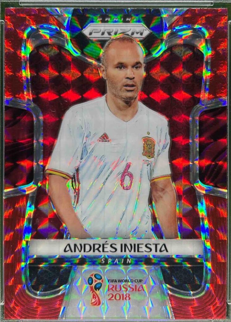 Andres Iniesta [Red Mosaic Prizm] #197