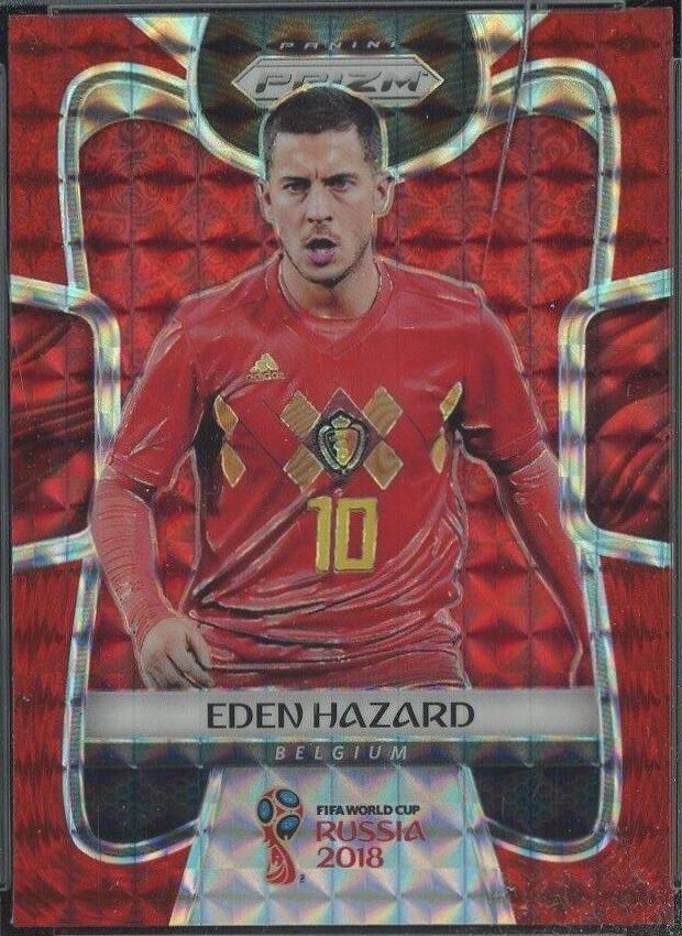 Eden Hazard [Red Mosaic Prizm] #13