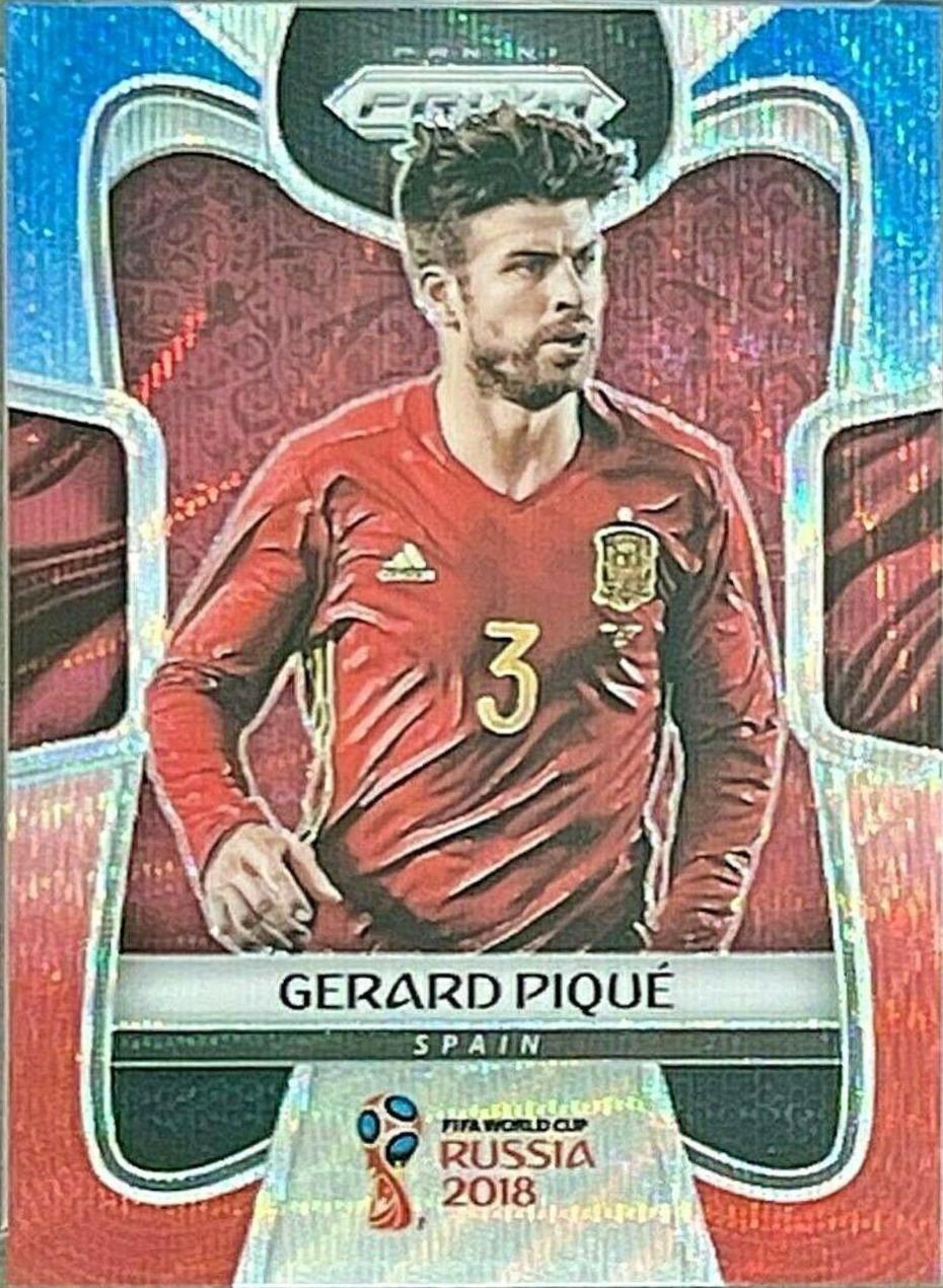 Gerard Pique [Red & Blue Wave] #208