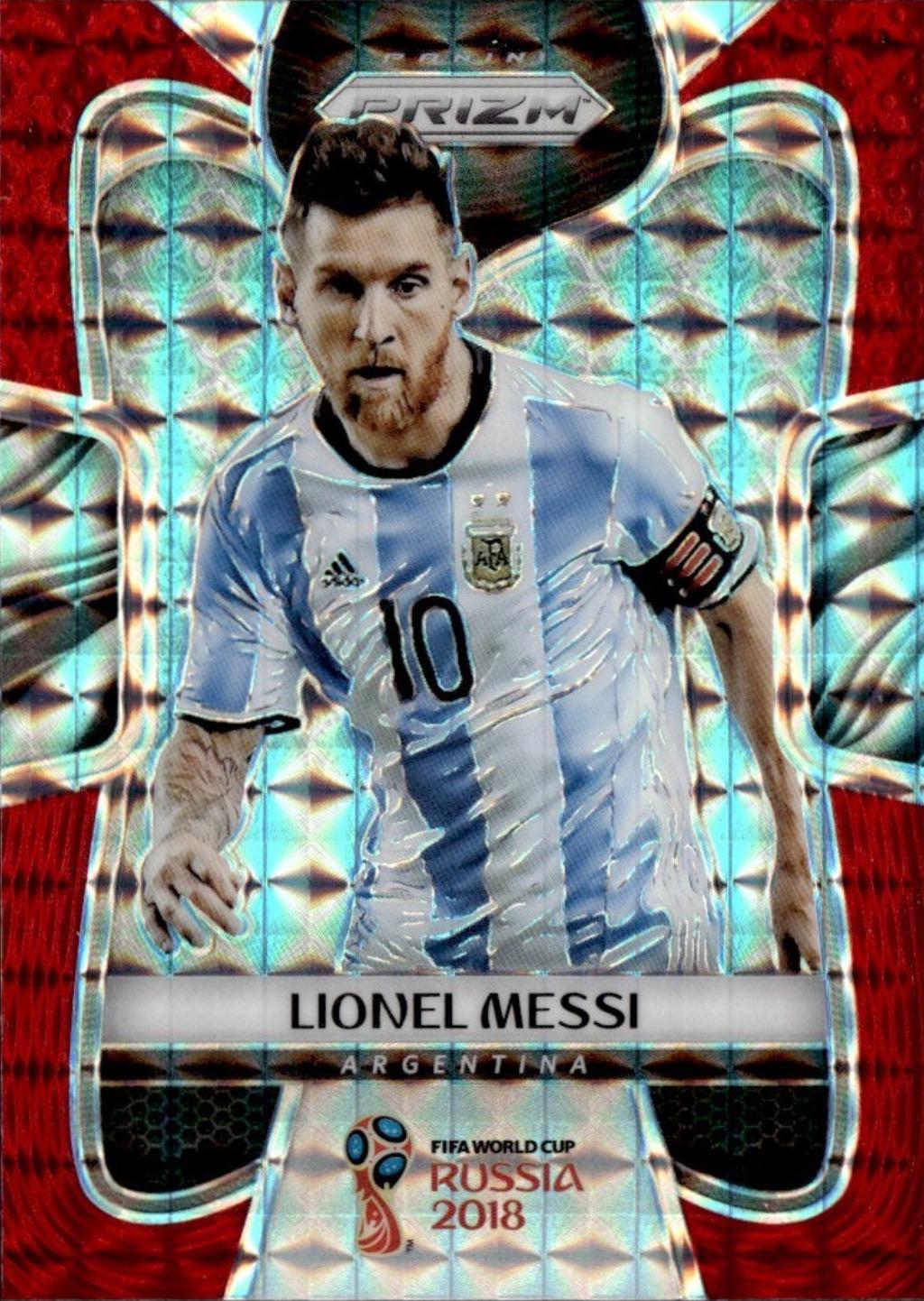 Lionel Messi [Red Mosaic Prizm] #1