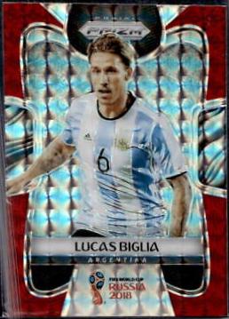 Lucas Biglia [Red Mosaic Prizm] #7
