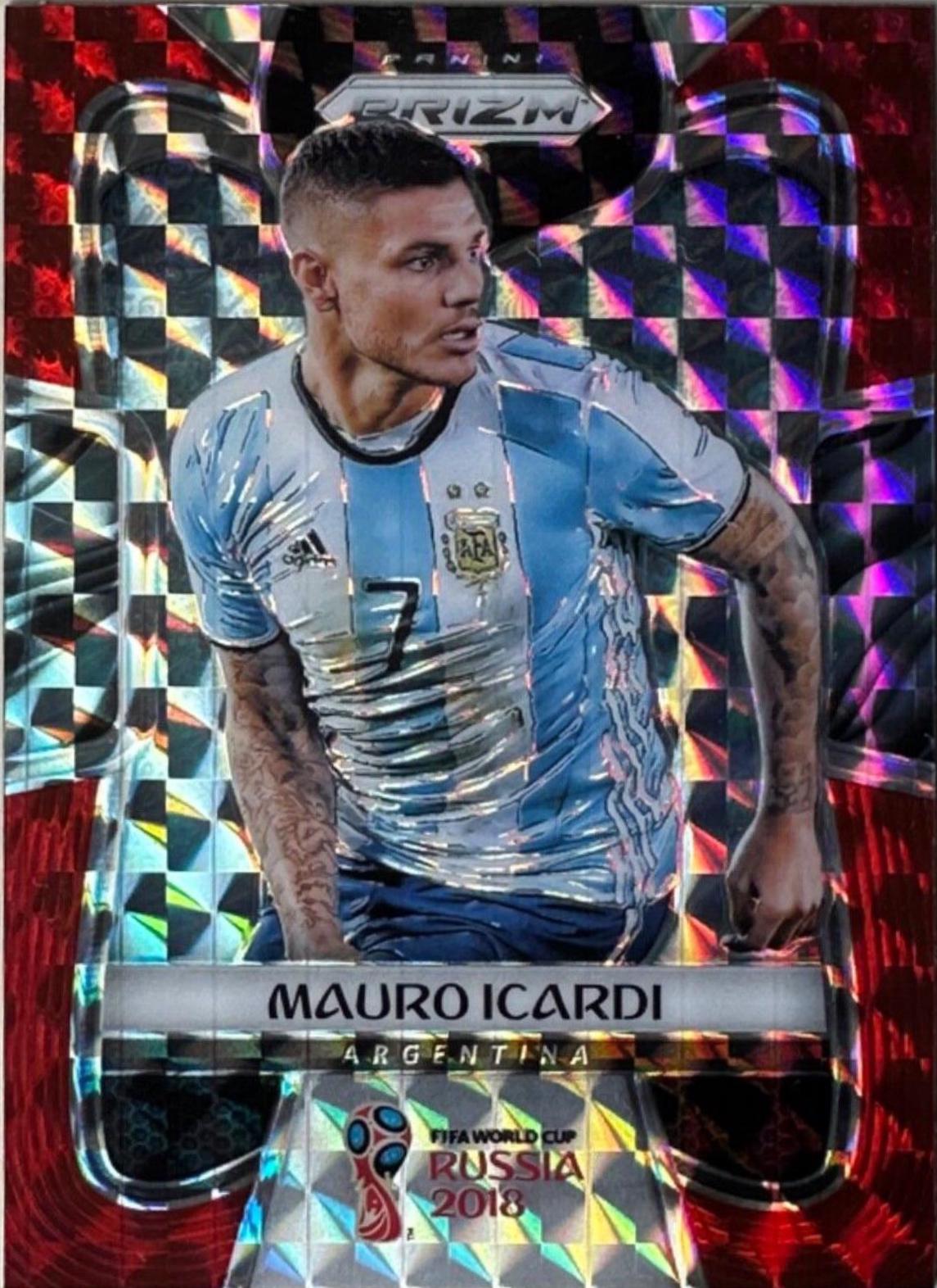 Mauro Icardi [Red Mosaic Prizm] #8