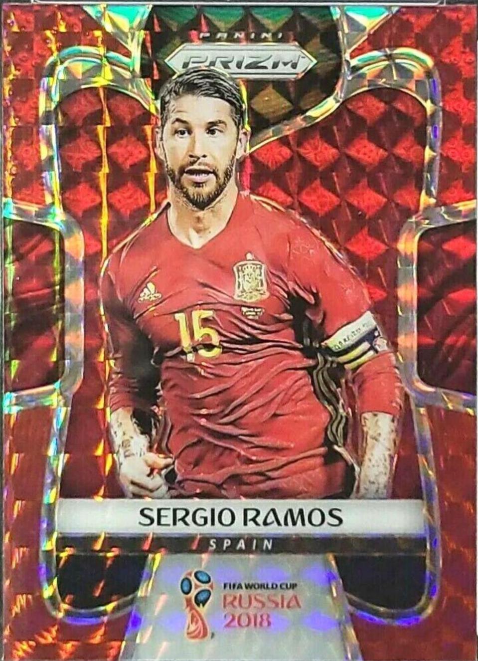 Sergio Ramos [Red Mosaic Prizm] #200