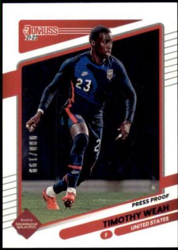 Timothy Weah [Press Proof Purple] #163