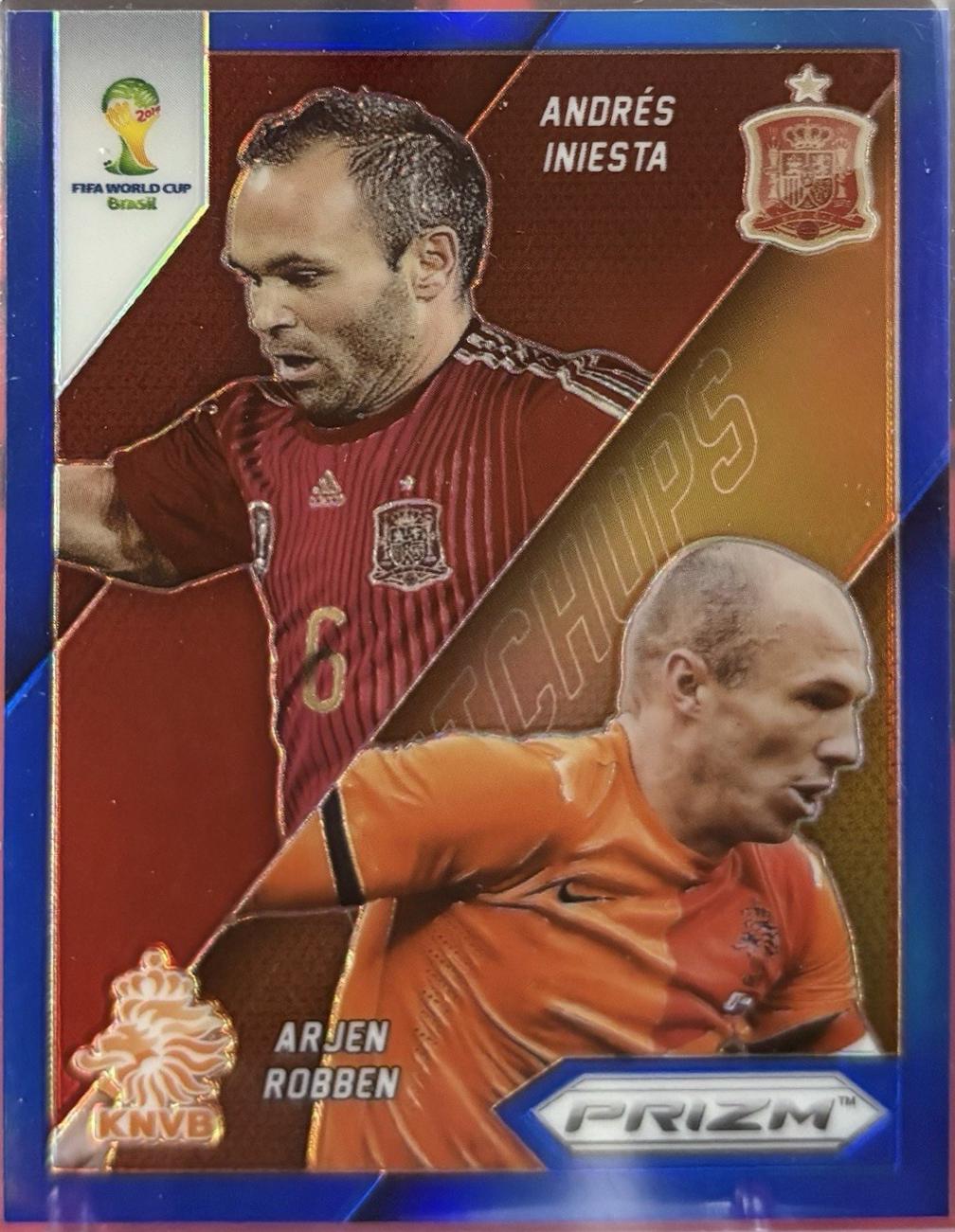 Andres Iniesta / Arjen Robben [Blue Prizm] #4