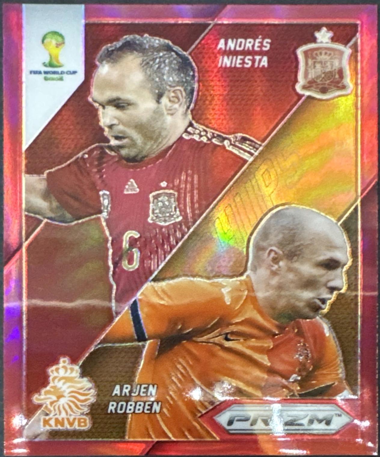 Andres Iniesta / Arjen Robben [Red Prizm] #4