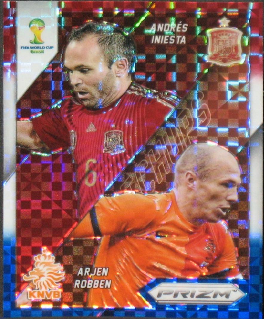 Andres Iniesta / Arjen Robben [Red White Blue Power Plaid] #4