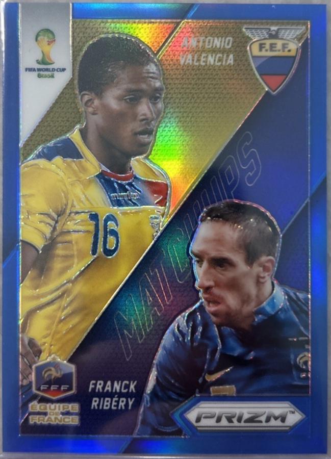 Antonio Valencia / Franck Ribery [Blue Prizm] #11