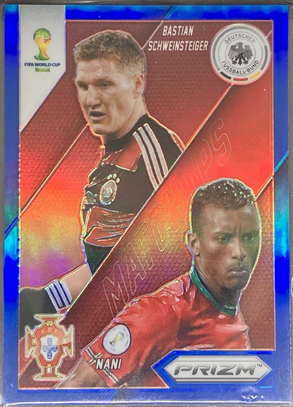 Bastian Schweinsteiger / Nani [Blue Prizm] #14