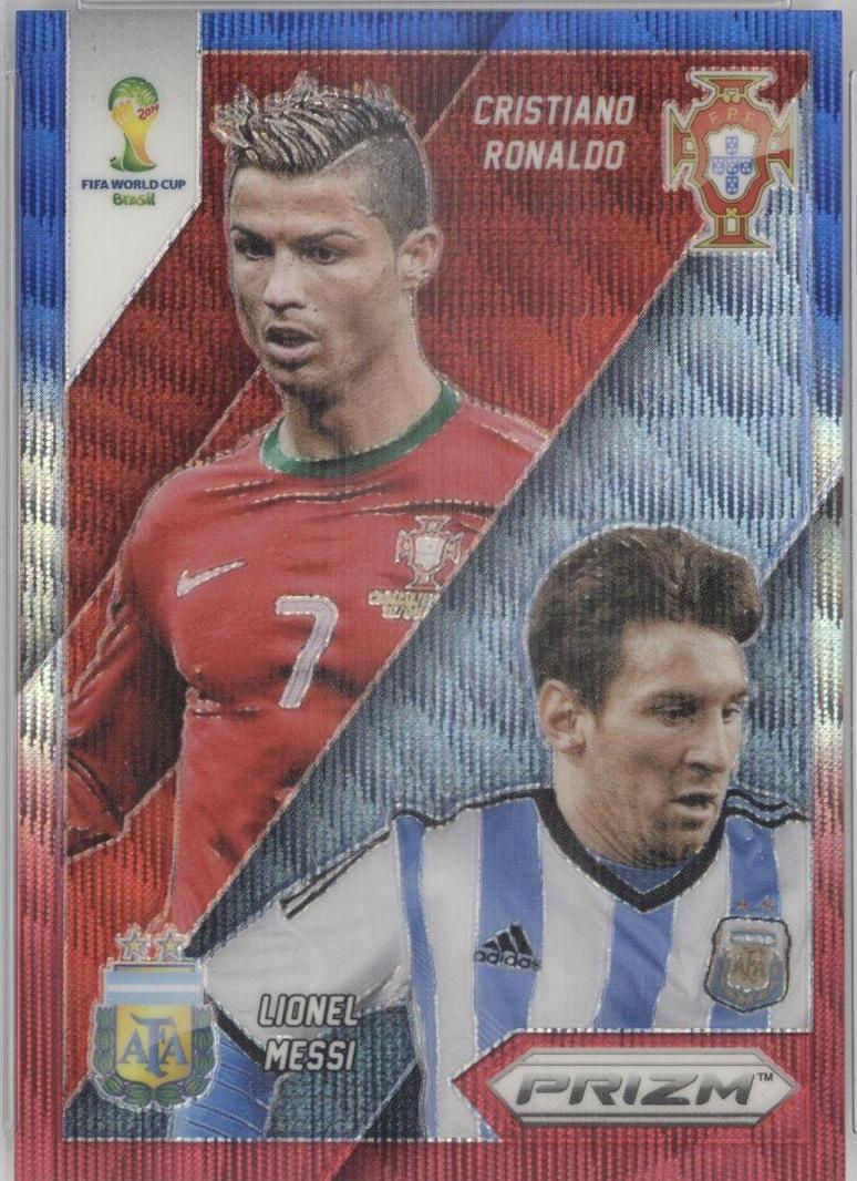 Cristiano Ronaldo / Lionel Messi [Blue & Red Wave] #19