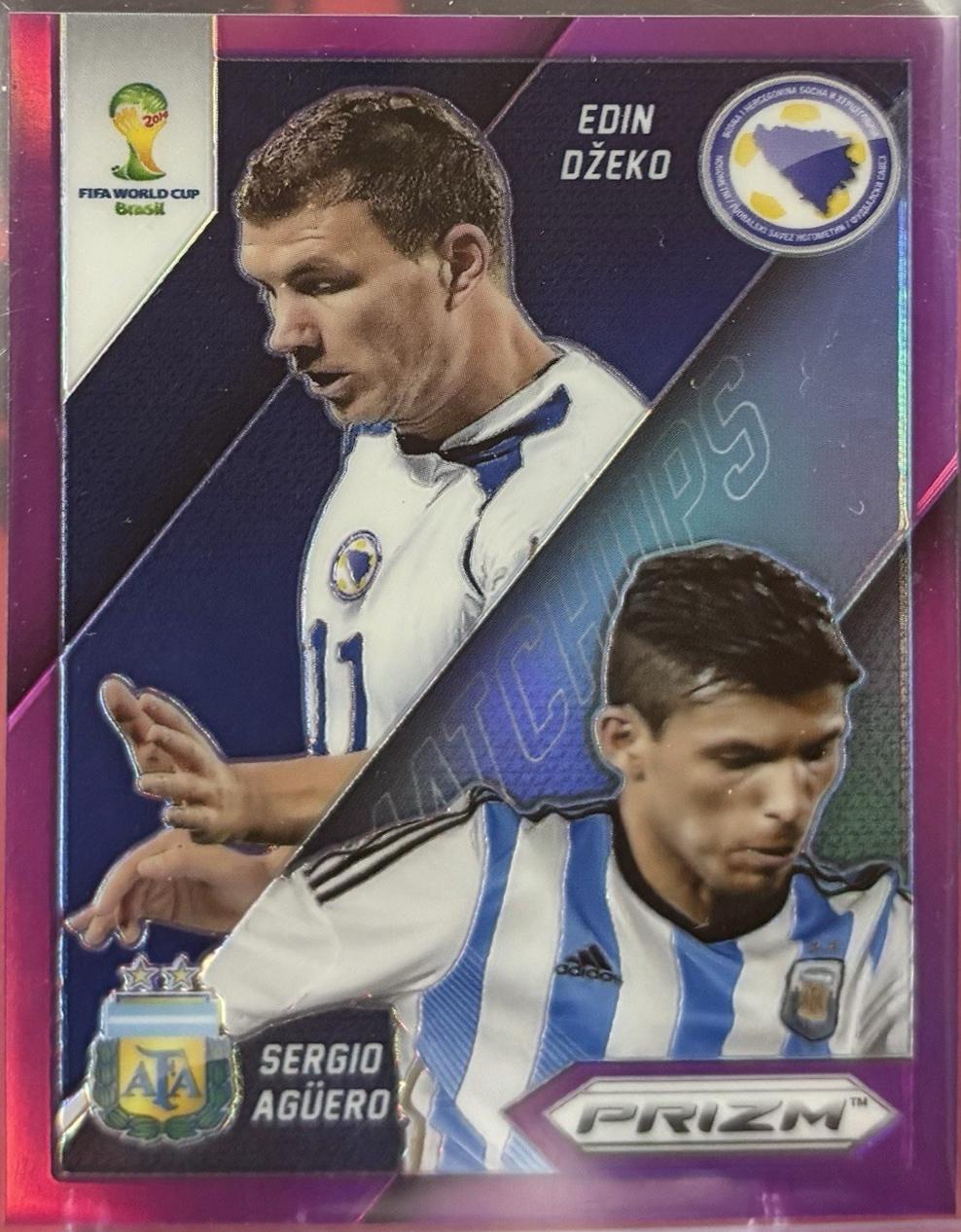 Edin Dzeko / Sergio Aguero [Purple Prizm] #12