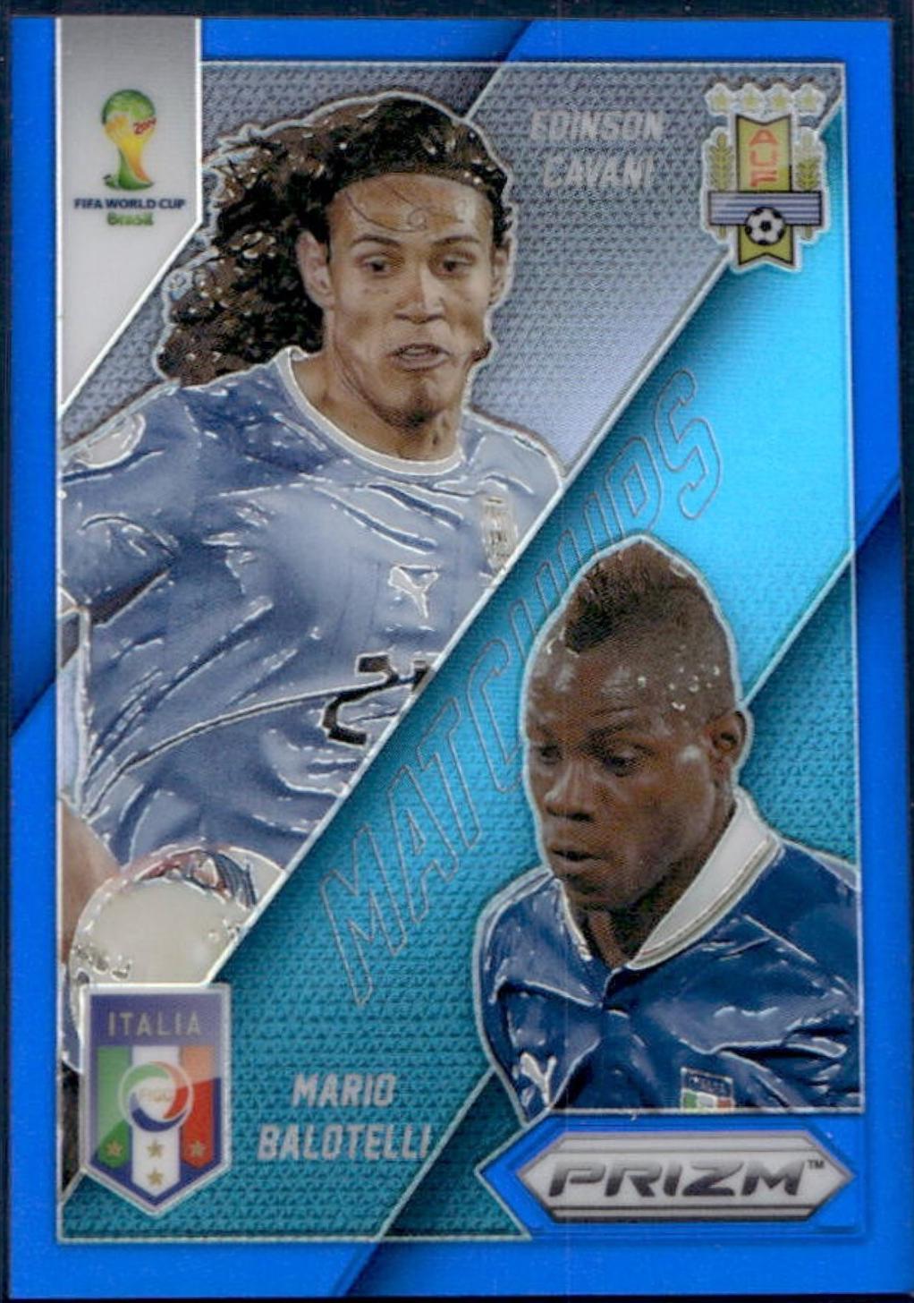 Edinson Cavani / Mario Balotelli [Blue Prizm] #7