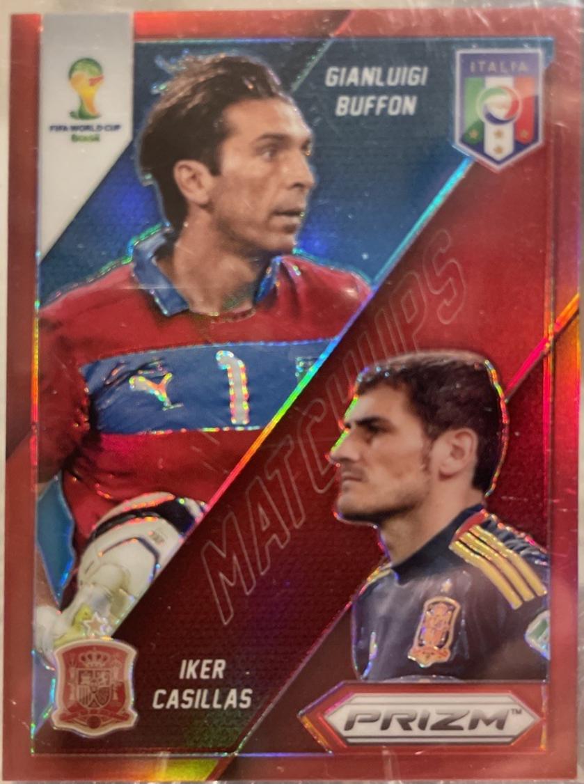 Gianluigi Buffon / Iker Casillas [Red Prizm] #23