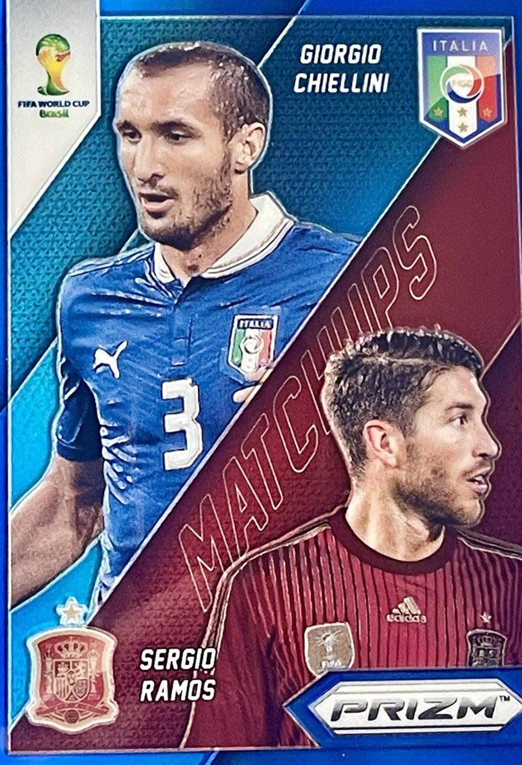 Giorgio Chiellini / Sergio Ramos [Blue Prizm] #22