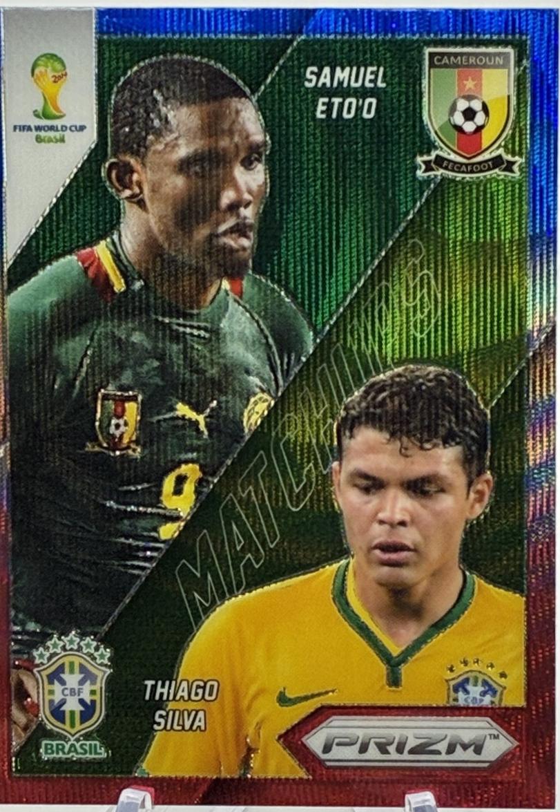 Samuel Eto'o / Thiago Silva [Blue Prizm] #1
