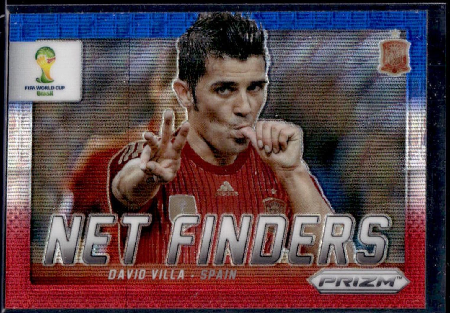 David Villa [Blue & Red Wave Prizm] #22