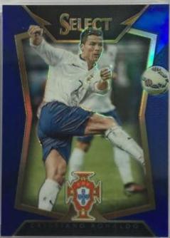 Cristiano Ronaldo [White Jersey Blue Prizm] #36