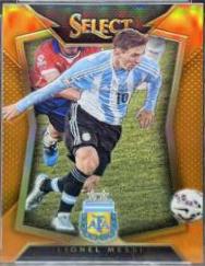 Lionel Messi [Striped Jersey Orange Prizm] #65